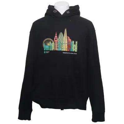 Capuchon sweater (Zwart) van Anthem Organisch katoen, Gerecycled polyester