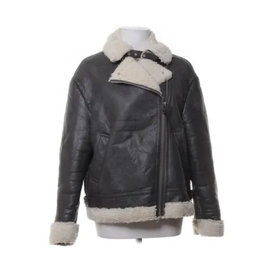 Shearlingjacka (Svart, Vit) från Bershka Polyester