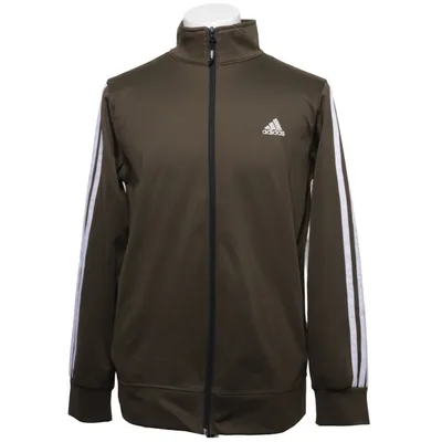 Träningsjacka (Grön, Vit) från Adidas Bomull, Elastan, Polyester