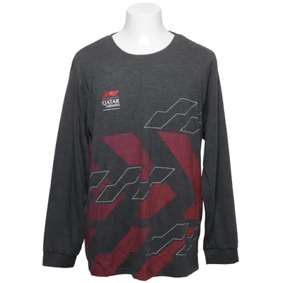 Lange mouwen shirt (Grijs, Rood, Meerkleurig) van Qatar Airways Gerecycled polyester, Viscose