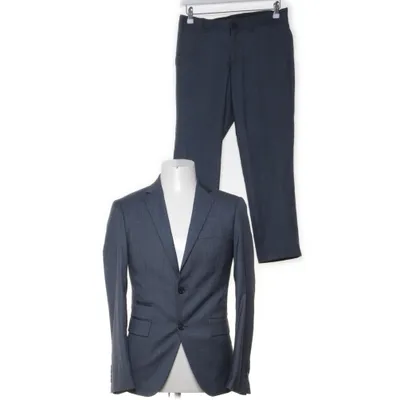 Kostym (Blå) från Lindbergh White Polyester, Viskos