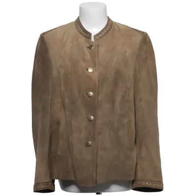 Veste en cuir (Marron) de Meindl Acétate, Cuir, Viscose