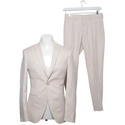 Jakkesæt (Beige) fra Isaac Dewhirst Elastan, Polyester, Viscose