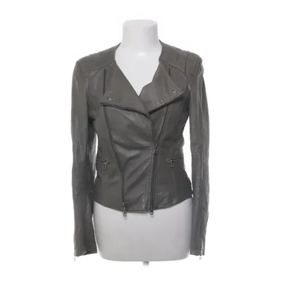 Bikerjack (Groen) van Goosecraft Katoen, Polyester, Leer