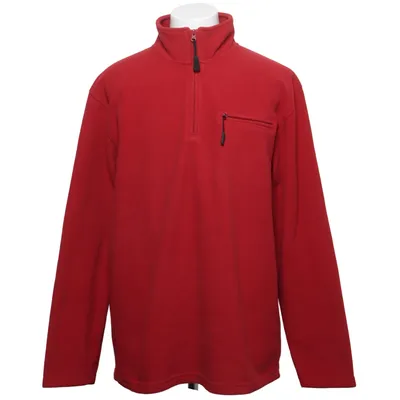 Fleece trui (Rood) van Men Plus Polyester