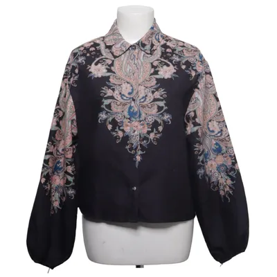Blouse (Black, Multicolored) from Mochy Cotton, Polyester