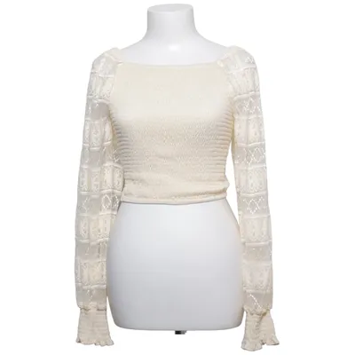 Crop top (Beige) fra Antonello Serio Bomuld, Polyester