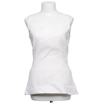 Peplumbluse (Hvid) fra Victoria Beckham Acetat, Elastan, Viscose