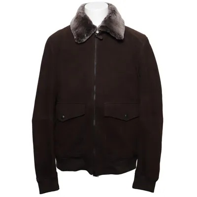 Flight jacket (Brown) from Massimo Dutti Cotton, Polyester