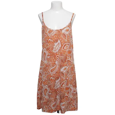Klänning (Orange, Vit) från Saix Elastan, Polyester
