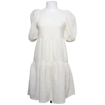 Robe (Blanc) de Mango Coton, Élasthane, Polyester