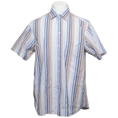 Korte mouwen shirt (Blauw, Bruin, Wit) van Randolph Katoen