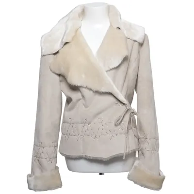 Shearlingjacka (Beige) från Bandolera Akryl, Polyester