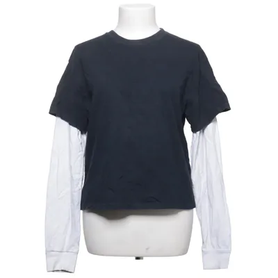 T-shirt à manches longues (Bleu, Blanc) de John Galt Coton