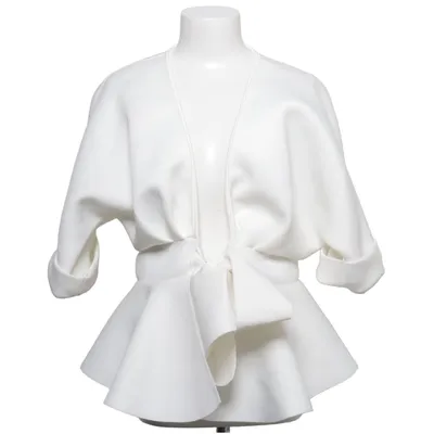 Wikkelvest (Wit) van Fashion Nova Elastaan, Polyester