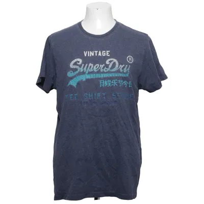 T-shirt (Blue) from Superdry Vintage Cotton, Polyester