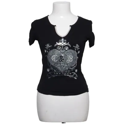 T-shirt (Black) from Cipo & Baxx Elastane, Viscose