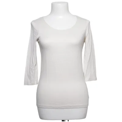 Lange mouwen shirt (Beige) van Le Tricot Perugia Elastaan, Linnen