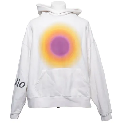 Hoodie (White, Multicolored) from WRSTBHVR Cotton, Polyester