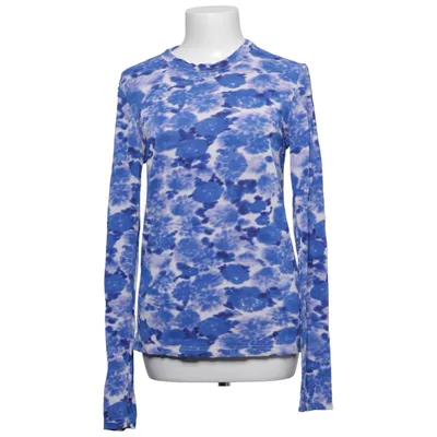 Langærmet t-shirt (Blå, Hvid) fra Christian Wijnants Elastan, Viscose