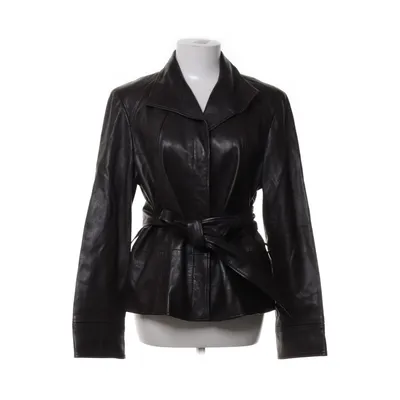 Leather jacket (Brown) from Jones New York Acetate, Leather