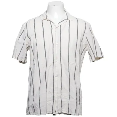 Short sleeve shirt (White, Black) from Zara Cotton, Linen