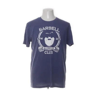T-shirt (Blå) från Anvil Bomull, Polyester