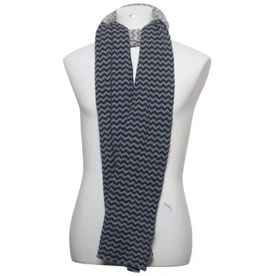 Scarf (Blue, Gray) from Jigsaw Merino wool