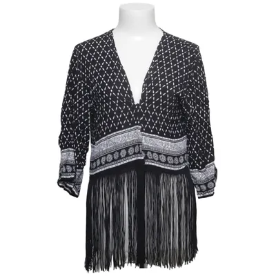 Cardigan (Zwart, Wit) van H&M Coachella Polyamide, Viscose