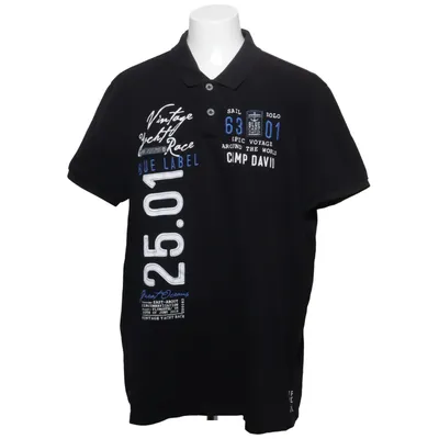 Polo shirt (Black) from Camp David Cotton