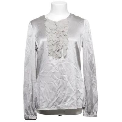 Blouse (Gray) from Style Butler Elastane, Silk