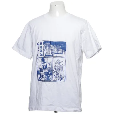 T-shirt (Hvid, Blå) fra Clique Bomuld