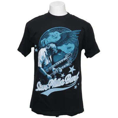 T-shirt (Noir, Bleu) de Alstyle Coton