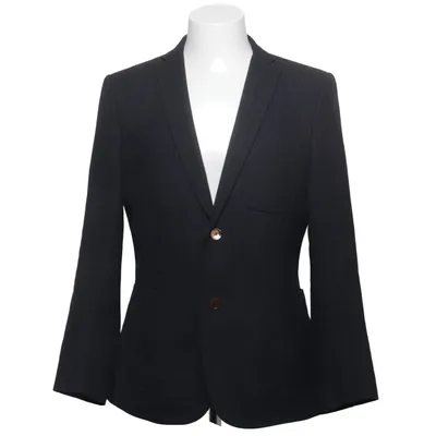 Blazer (Bleu) de Angelico Acétate, Lin, Viscose, Laine