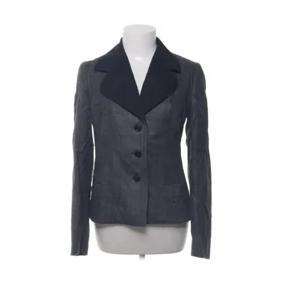 Blazer (Gray) from Prada Cotton, Silk