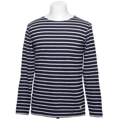 T-shirt à manches longues (Bleu, Blanc) de Armor Lux Coton