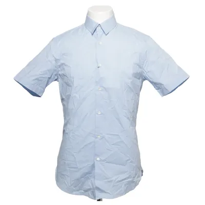 Chemise à manches courtes (Bleu) de Pal Zileri Coton, Élasthane
