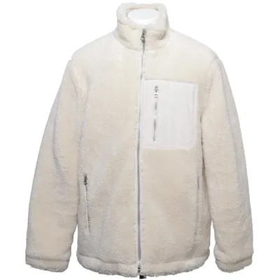Fleecejakke (Beige) fra Topman Bomuld, Polyester, Viscose