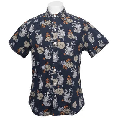 Korte mouwen shirt (Blauw, Meerkleurig) van Avalonia Katoen