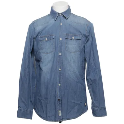 Denim shirt (Blue) from Jack & Jones Originals Cotton