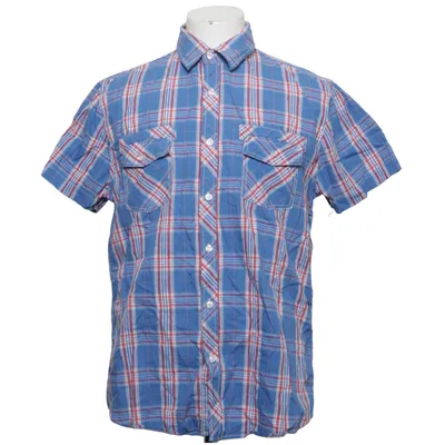 Chemise à manches courtes (Bleu, Blanc, Rouge) de Skill Coton