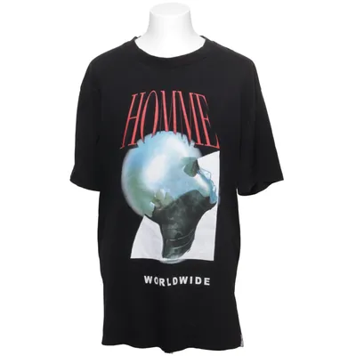 T-shirt (Zwart) van Man Katoen