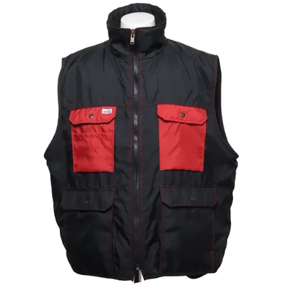 Ytterväst (Grå, Röd) från Fristads Polyester