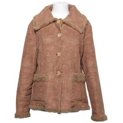 Shearling jas (Bruin) van Esisto Acryl, Polyester