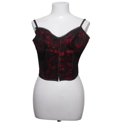 Corset (Red, Black) from Shein Elastane, Polyester