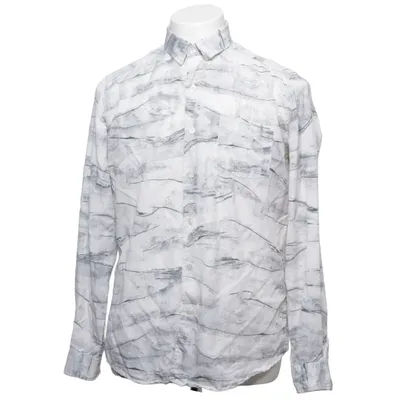 Shirt (White, Gray) from L'Homme Rouge Tencel