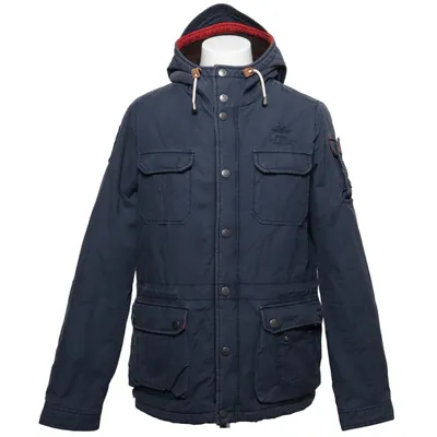 Parkas (Blå) från NZA Bomull, Pälsimitation, Polyamid, Polyester