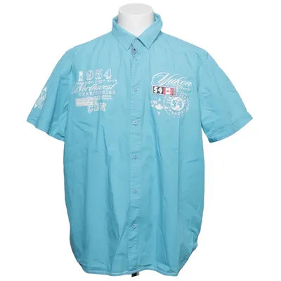 Chemise à manches courtes (Bleu) de Bonprix Coton