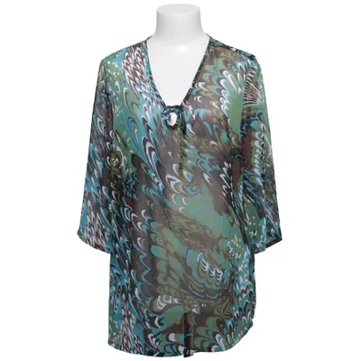 Blouse (Vert, Bleu, Multicolore) de Ambria Polyester