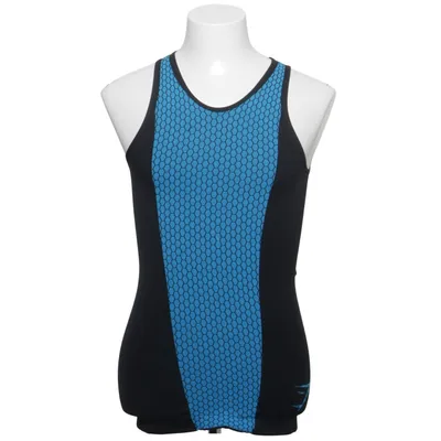 Træningstanktop (Sort, Blå) fra Gymshark Elastan, Polyamid, Polyester